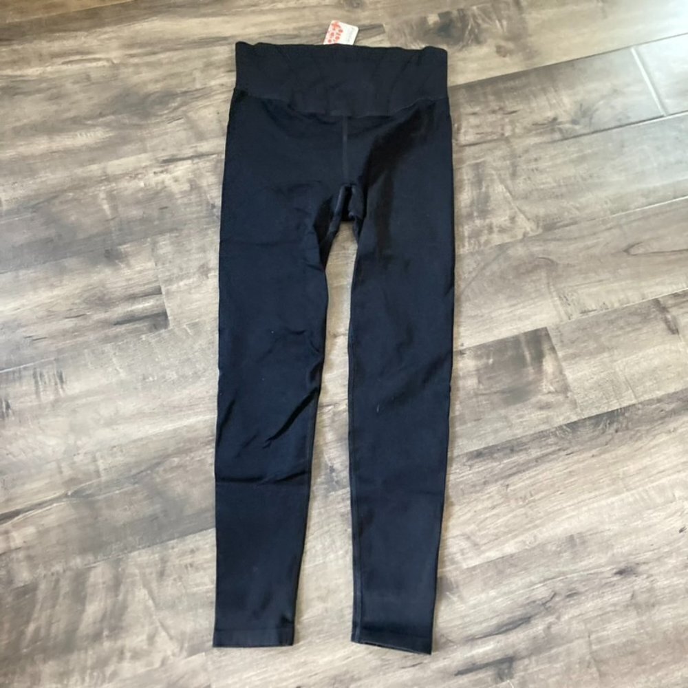 NWT Free People Movement On The Rise Leggings Black Sz XS/S